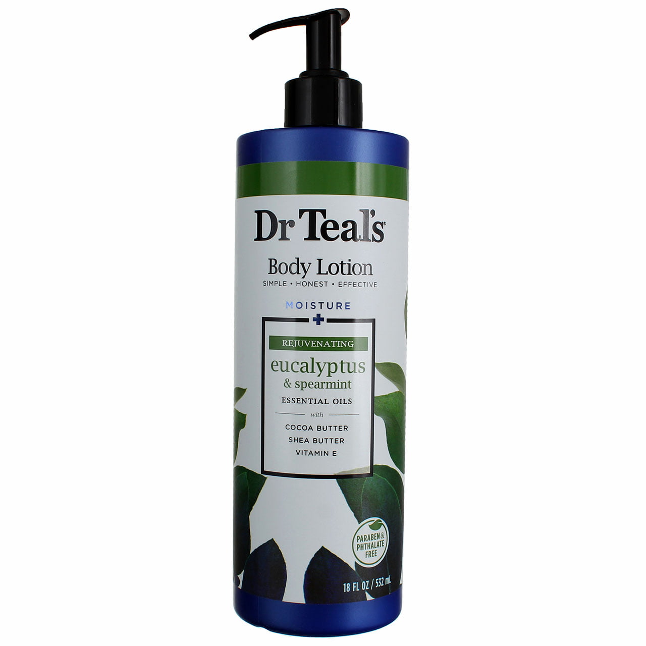 Dr Teal's Body Lotion Moisture Rejuvenating/Refreshing Eucalyptus & Spearmint, 18 fl oz