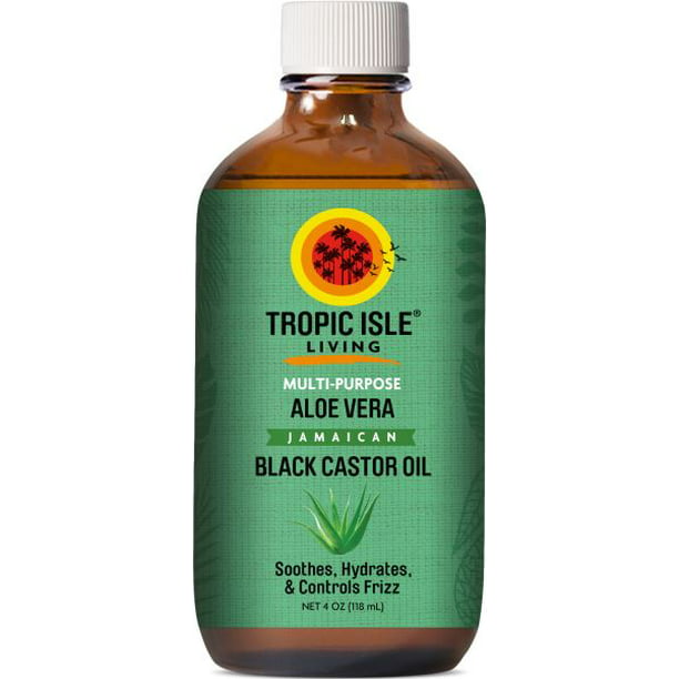 Tropic Isle Living Multi-Purpose Aloe Vera Jamaican Black Castor Oil 4 oz