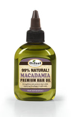 Difeel 99% Natural Blend! Macadamia Premium Hair Oil - 2.5 oz