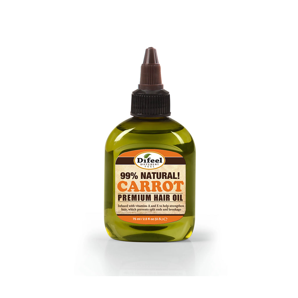 Difeel 99% Natural Blend! Carrot Premium Hair Oil - 2.5 oz