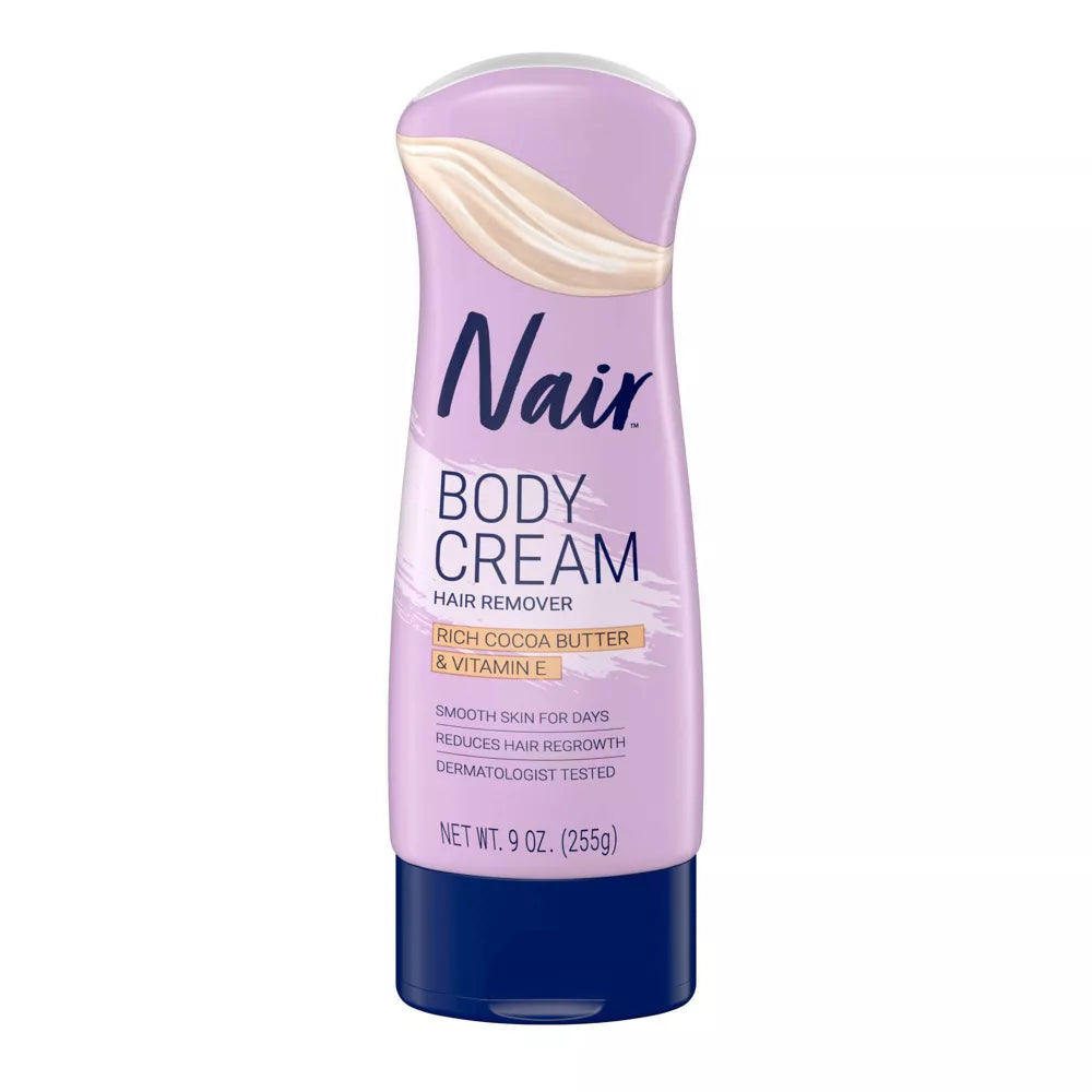 Nair Body Cream Hair Remover Rich Cocoa Butter & Vitamin E 9oz