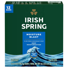 Irish Spring Bar Soap, Moisture Blast 3 Bar 3.7 oz