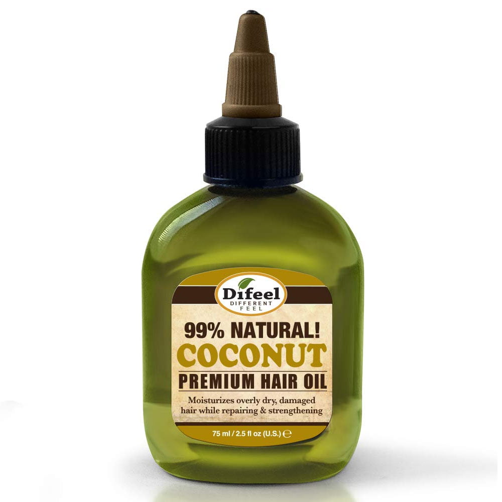 Difeel 99% Natural Blend! Coconut Premium Hair Oil - 2.5 oz