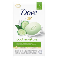 Dove Beauty Bar Soap , 22.5oz ( 3.75oz X 6Bars )