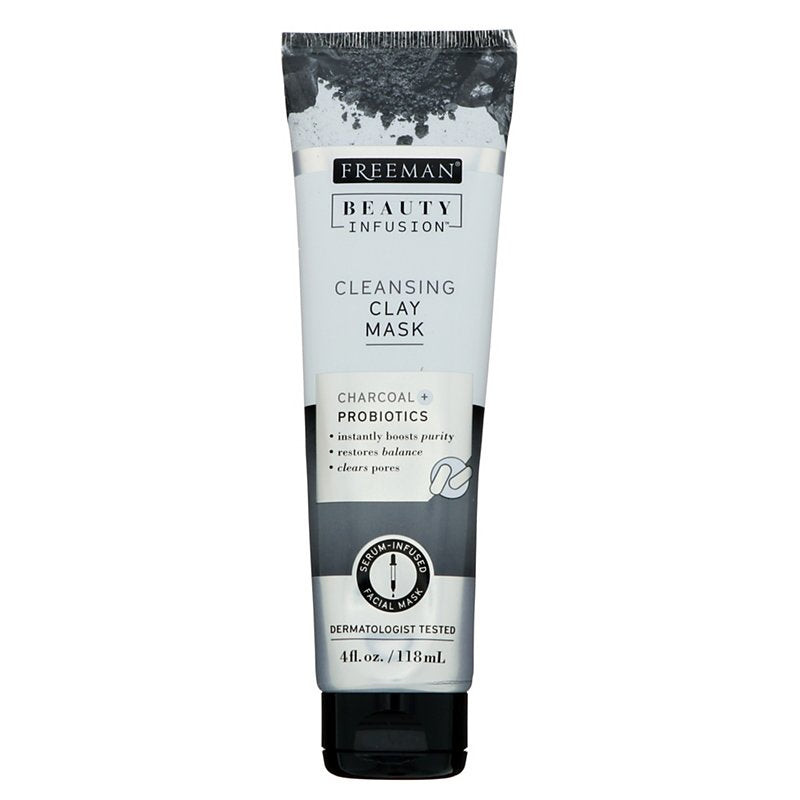 Freeman  Cleansing Clay Mask Charcoal + Probiotics 4 fl.oz