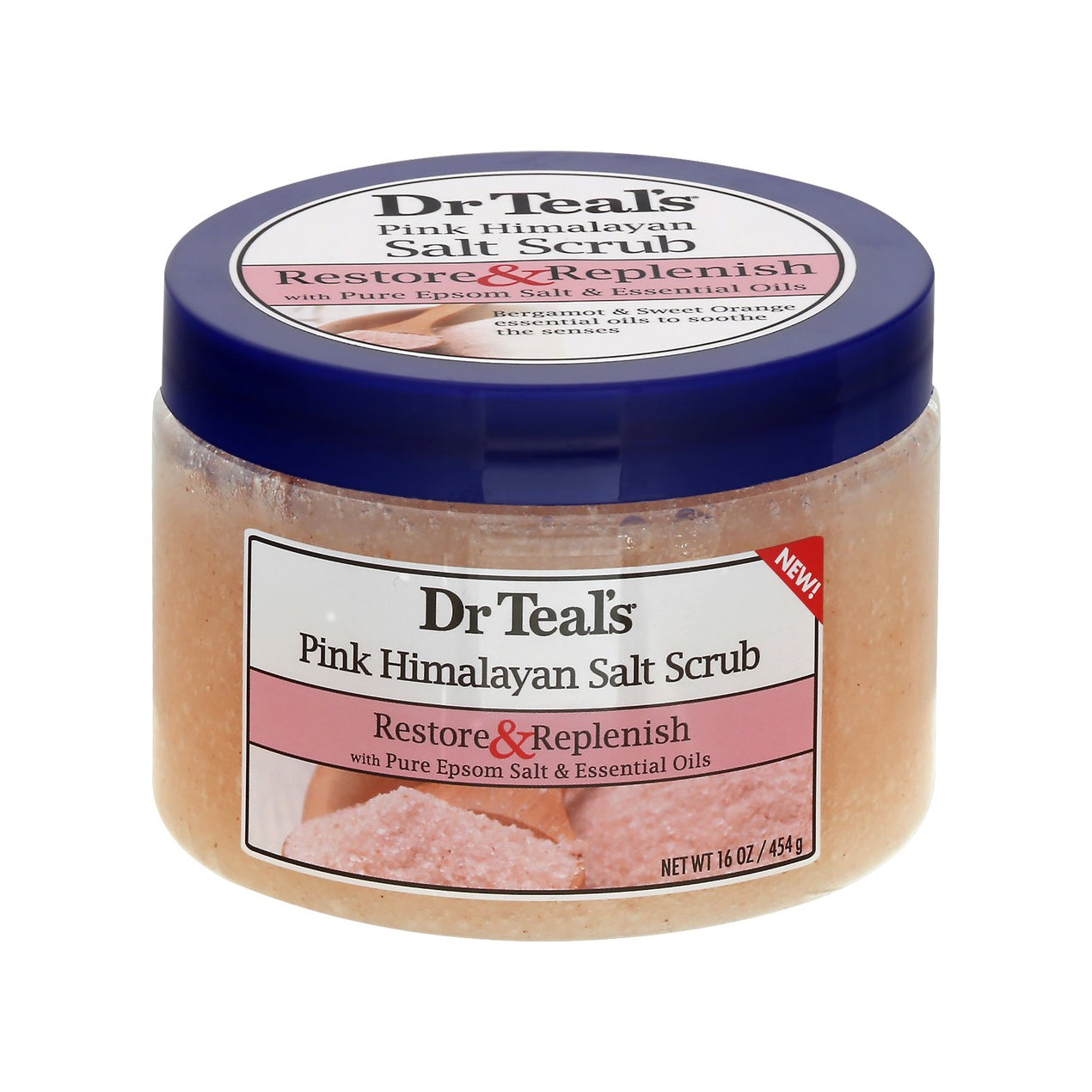 Dr Teal's Pink Himalayan Salt Scrub Restore & Replenish16 oz