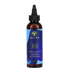 As I Am Dry & Itchy Scalp Care Olive & Tea Tree enriched with Salicylic Acid Dandruff Oil Treatment 4 oz