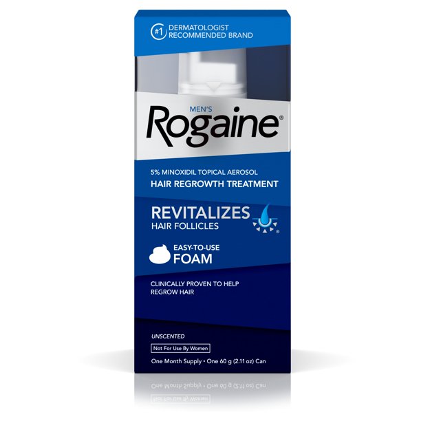 Men's Rogaine 5% Minoxidil Foam for Hair Regrowth