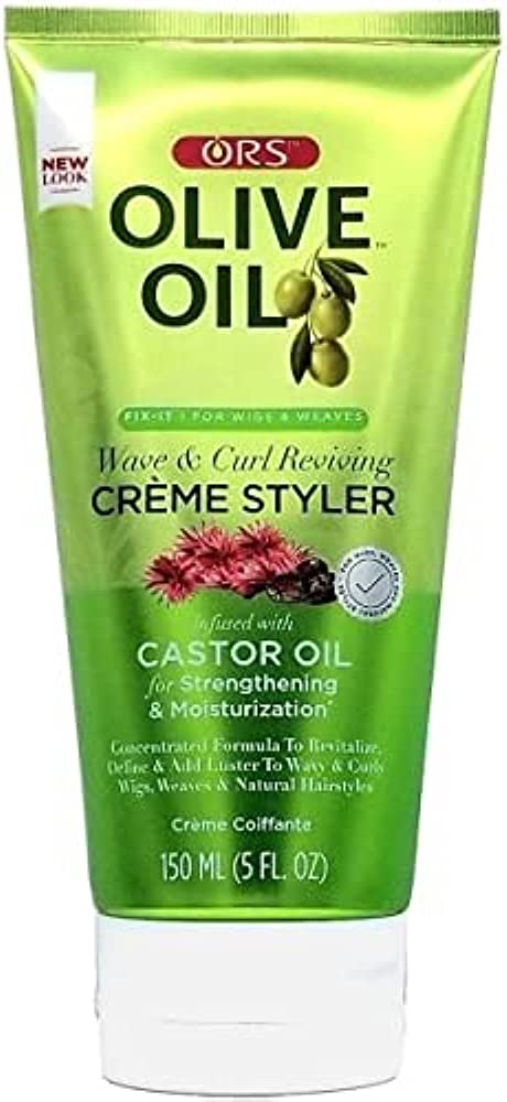 ORS Olive Oil Wave & Curl Reviving  Creme Styler for Wigs. Weaves & Natural, 5oz