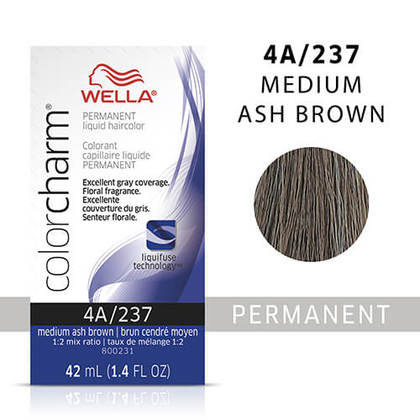 WELLA Color Charm Permanent Liquid Hair Color, Ash, 1.4oz