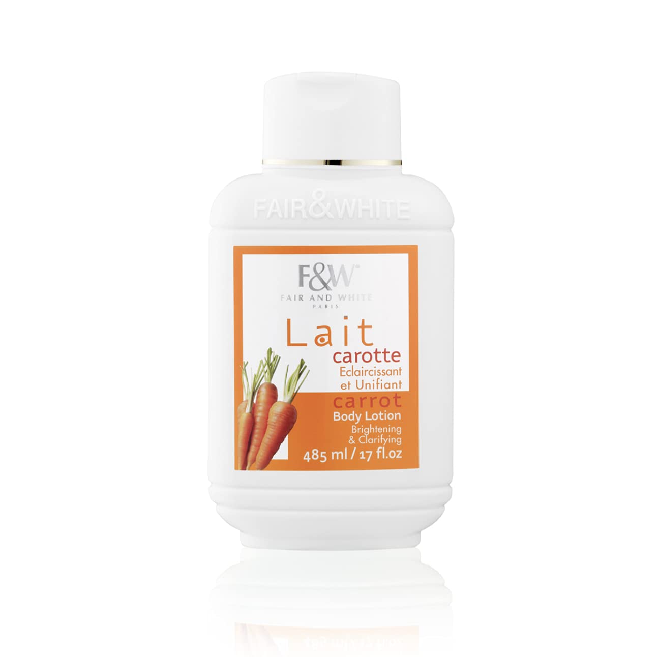 Fair & White Lait Carotte , Carrot Body Lotion. 17oz