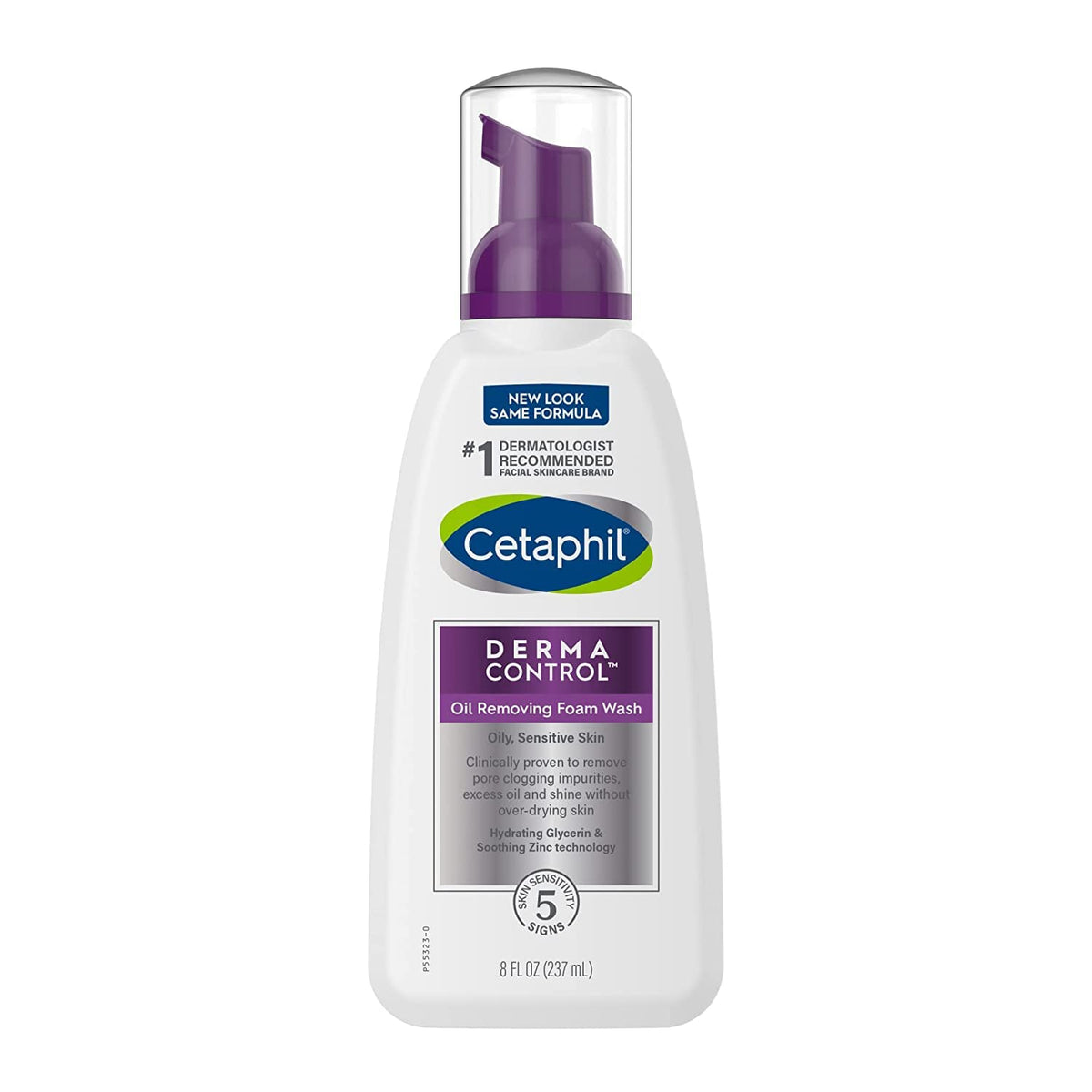 Cetaphil Derma Control Oil Removing Foam Wash, 8oz