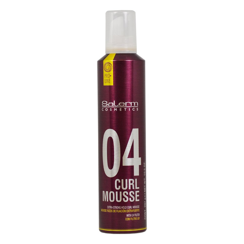 Salerm Pro Line 04 Curl Mousse for Extra Strong Hold, 10.5 oz