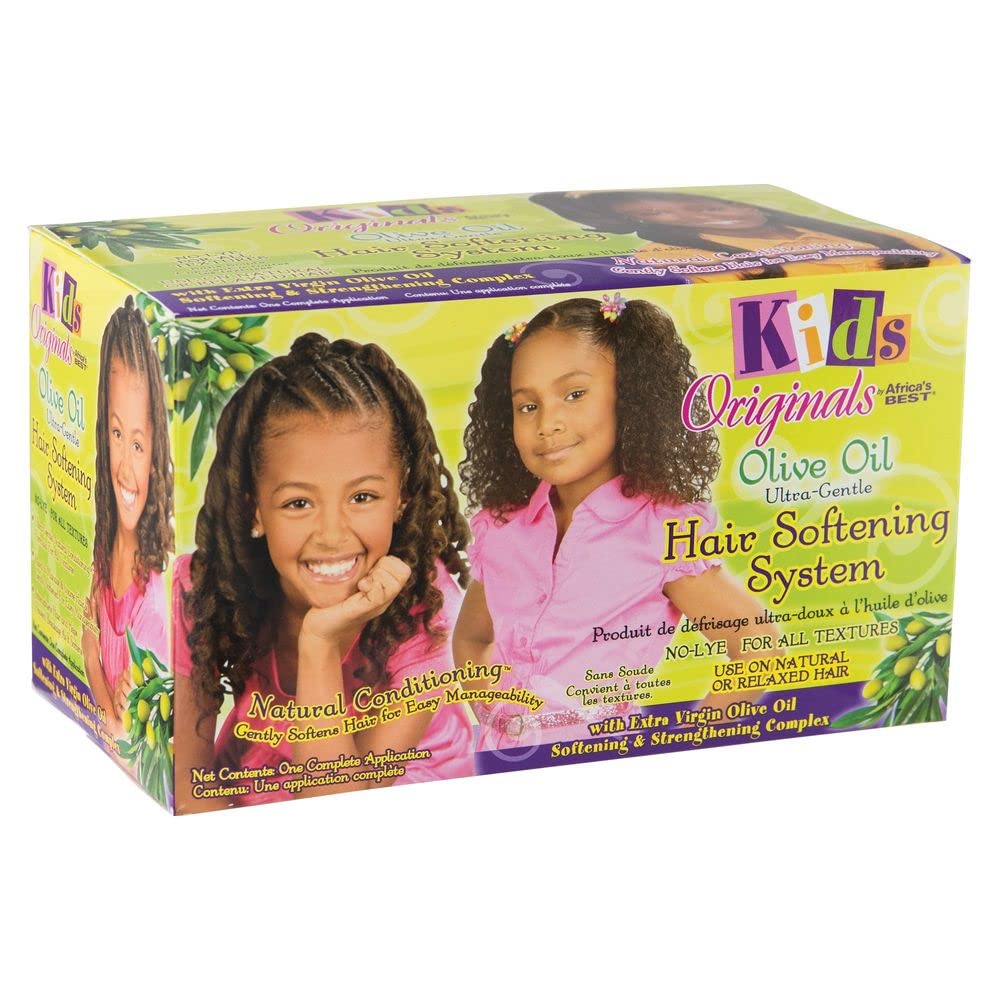 Africa's Best Kids Originals Ultra Gentle Hair softening System, Natural or Relaxed Hair