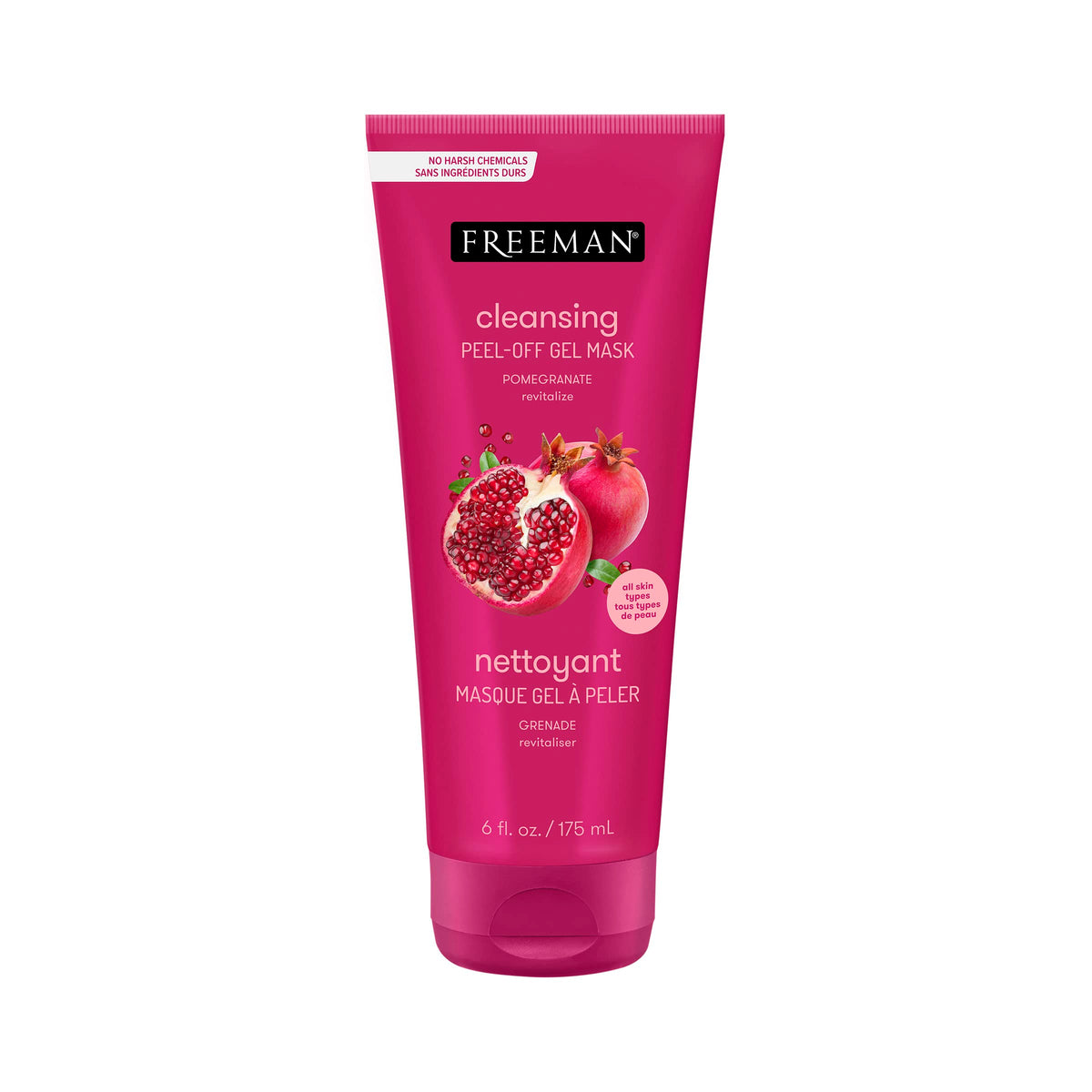 Freeman Cleansing Pomegranate Peel-Off Gel Facial Mask 6 fl.oz.