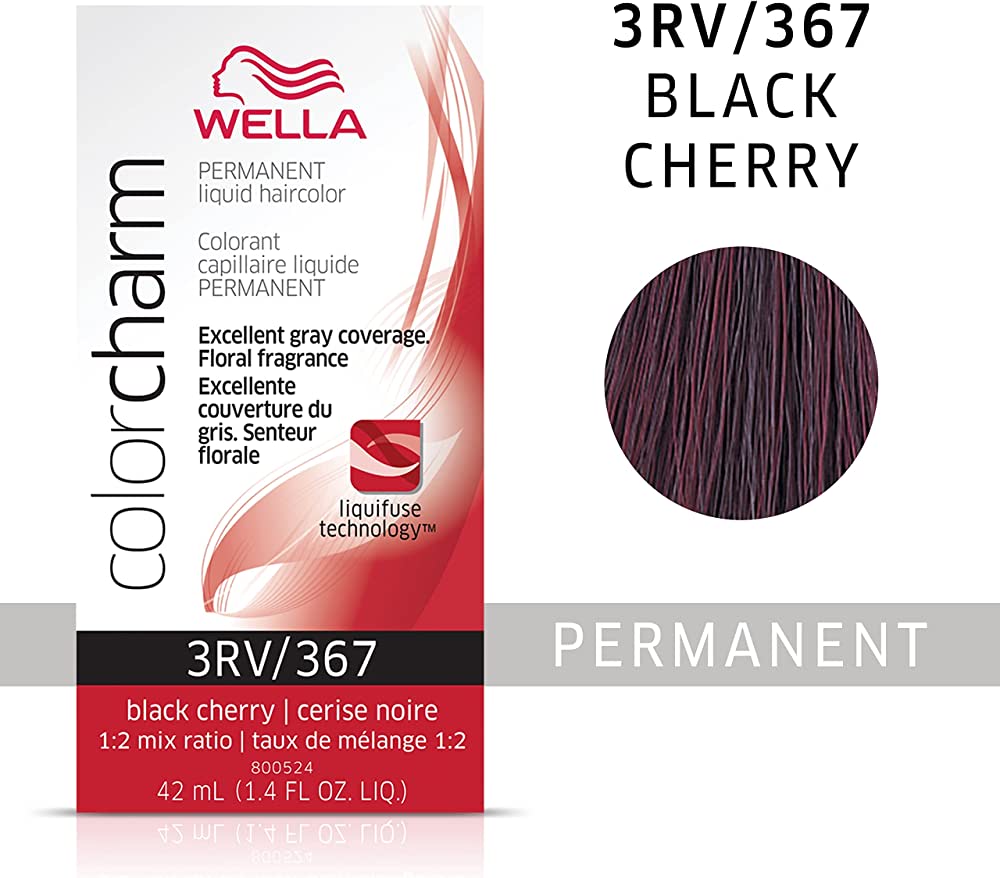 WELLA Color Charm Permanent Liquid Hair Color, Red, 1.4oz