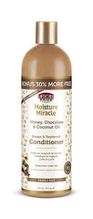 African Pride Moisture Miracle Honey, Chocolate & Coconut Oil Repair & Replenish Conditioner  16 oz.