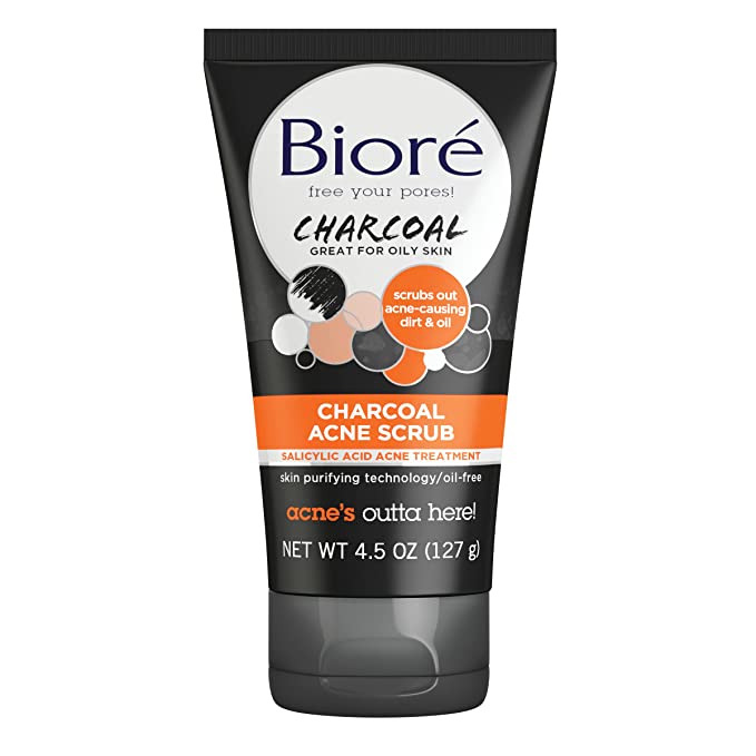 Bioré Charcoal Acne Face Scrub 4.5 oz.