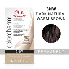 WELLA Color Charm Permanent Liquid Hair Color, Brown, 1.4oz