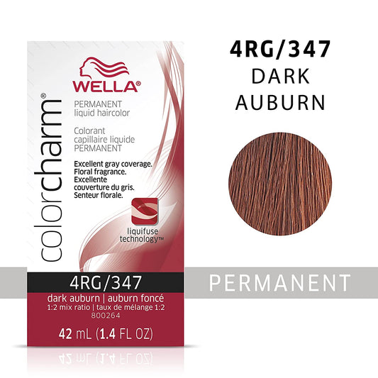 WELLA Color Charm Permanent Liquid Hair Color, Auburn, 1.4oz