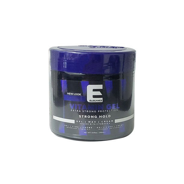 Elegance Extra Strong Hold Styling Hair Gel with Vitamin B-5 NEW LOOK