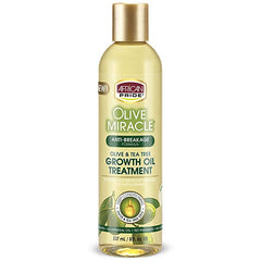 African Pride Olive Miracle Anti-Breakage Olive & Tea Tree Growth Oil Treatment 8 oz