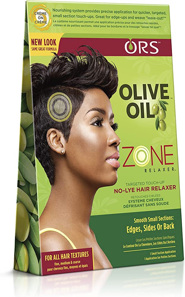 ORS Olive Oil Edge Up Zone No-Lye hair Relaxer, All Hair Textures - 1 application