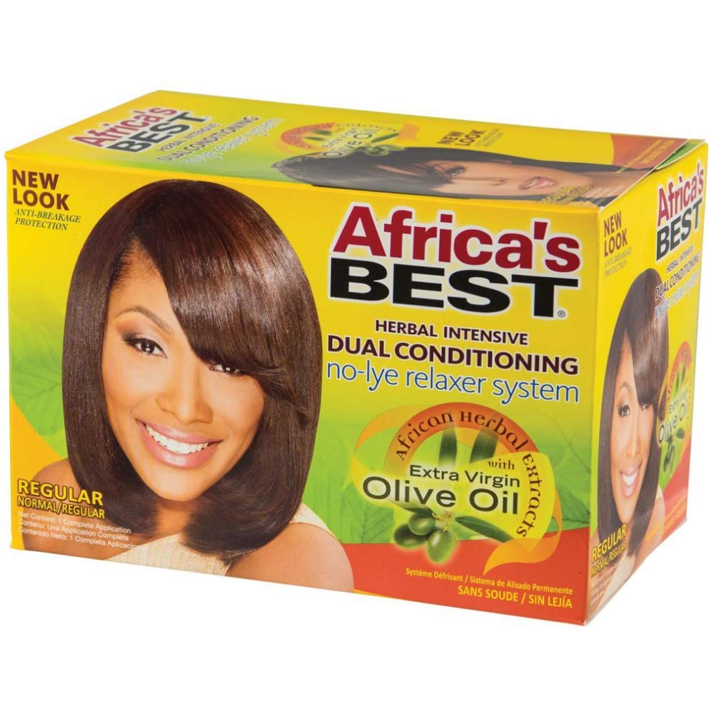 Africa's Best Dual Herbal Intensive Conditioning No-Lye Relaxer system - 1 Application
