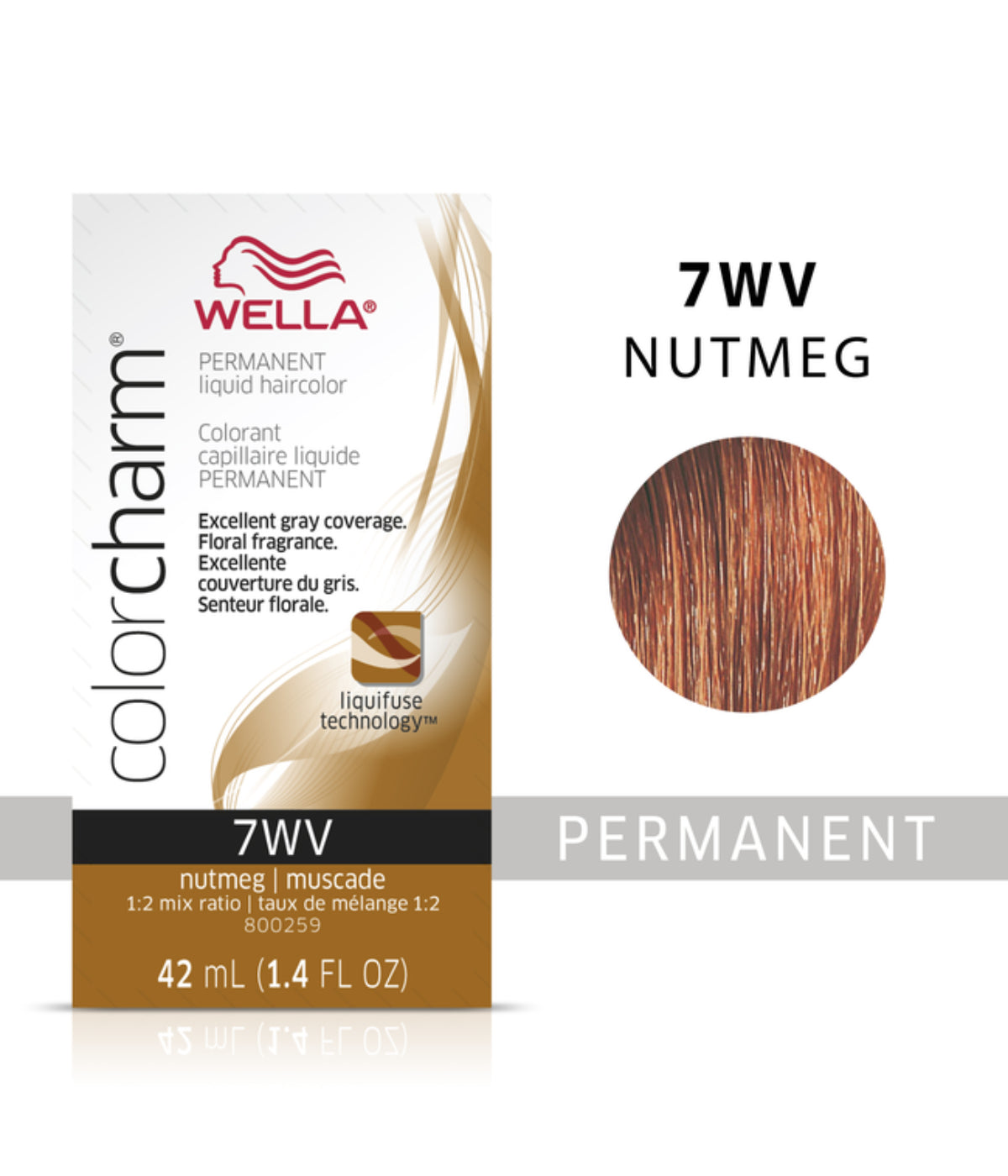 WELLA Color Charm Permanent Liquid Hair Color, Auburn, 1.4oz