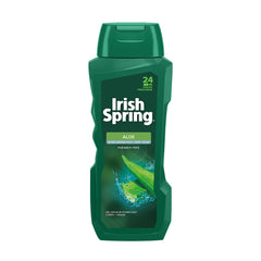 Irish Spring Aloe Body Wash For Men, 24 Hour Protection, 18 fl oz