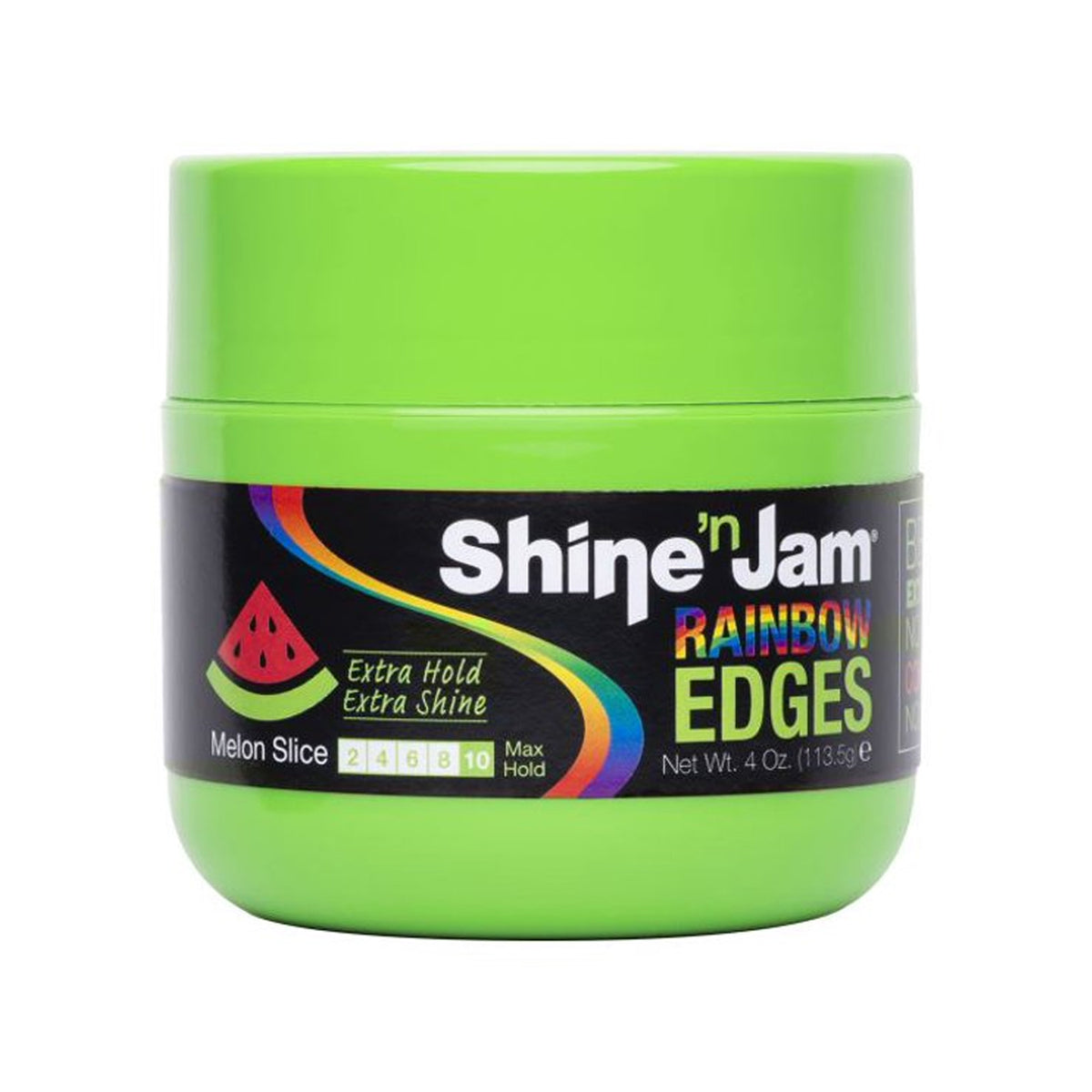 Ampro SHINE N JAM Rainbow Edges Extra Hold/Shine 4oz -Melon Slice