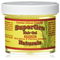 Genuine African Formula SuperGro Hair Gel, Extra Hold, 4oz