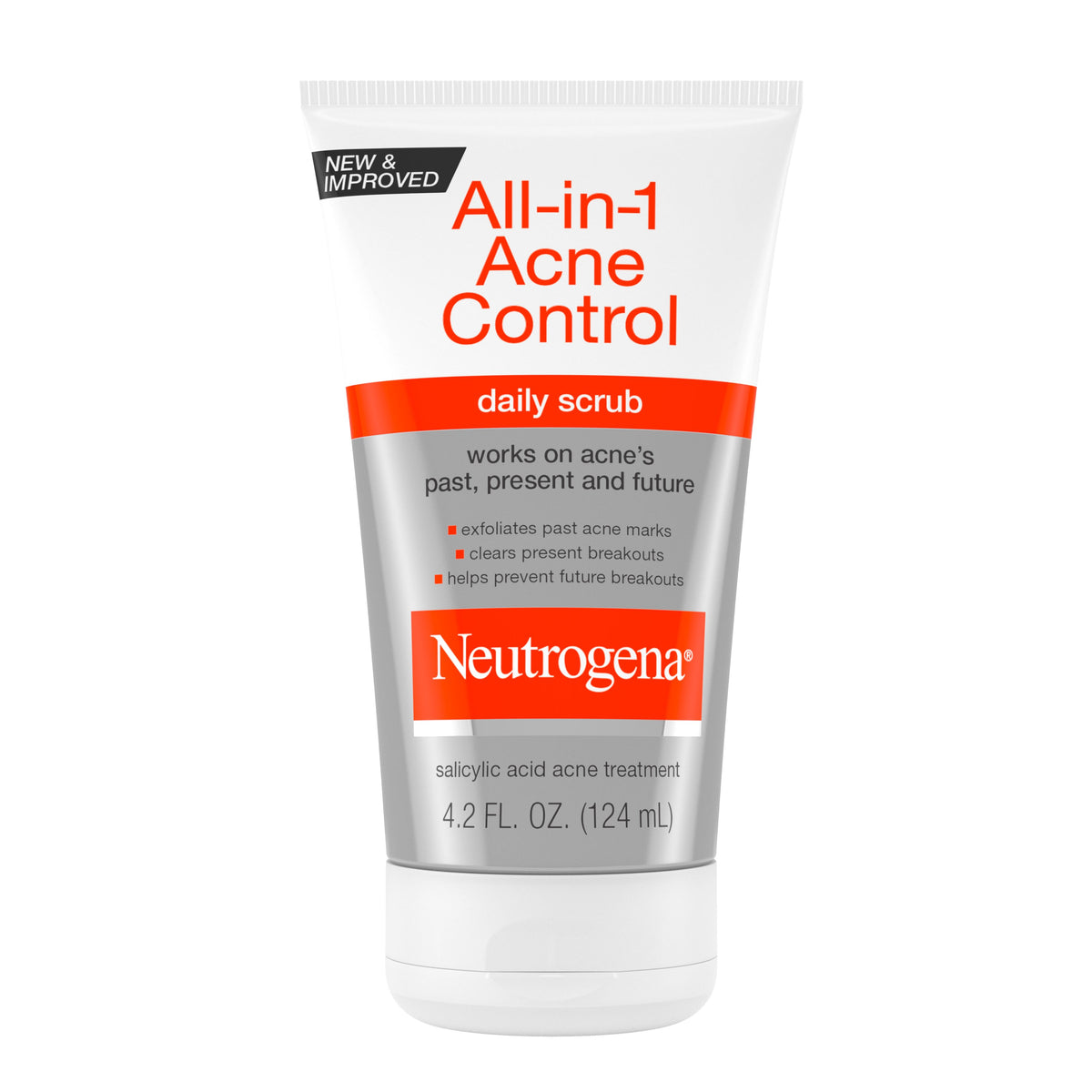 Neutrogena All-In-1 Acne Control Daily Scrub, 4.2 fl oz