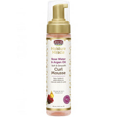 African Pride Moisture Miracle Rose Water & Argan Oil Soft & Smooth Curl Mousse 8.5 oz