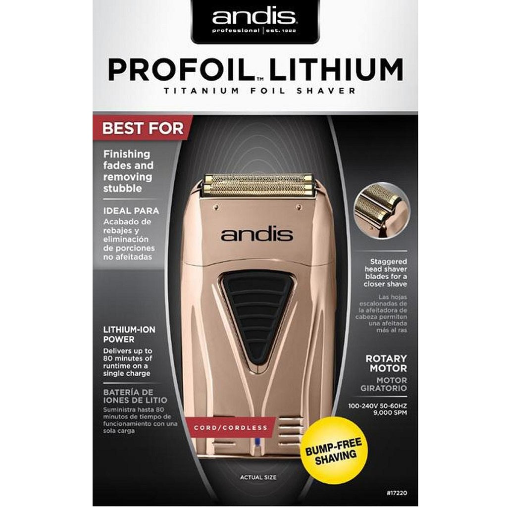 Andis Copper ProFoil Lithium Titanium Foil Shaver