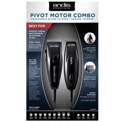 Andis Pivot Motor Combo Adjustable Blade Clipper Corded Trimmer
