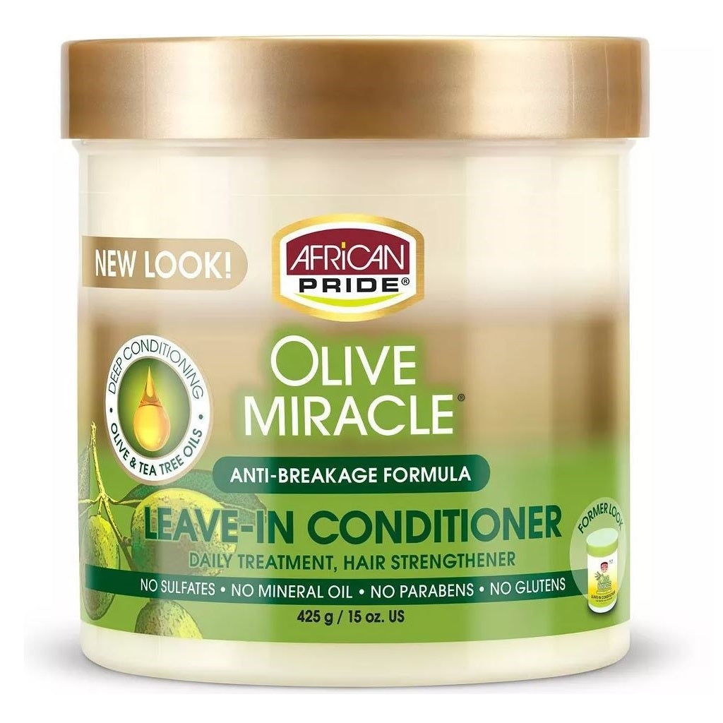 African Pride Olive Miracle Anti-Breakage Formula Leave-In Conditioner 15 oz