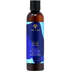As I Am Dry & Itchy Scalp Care Olive & Tea Tree Oil Leave-In Conditioner 8 oz