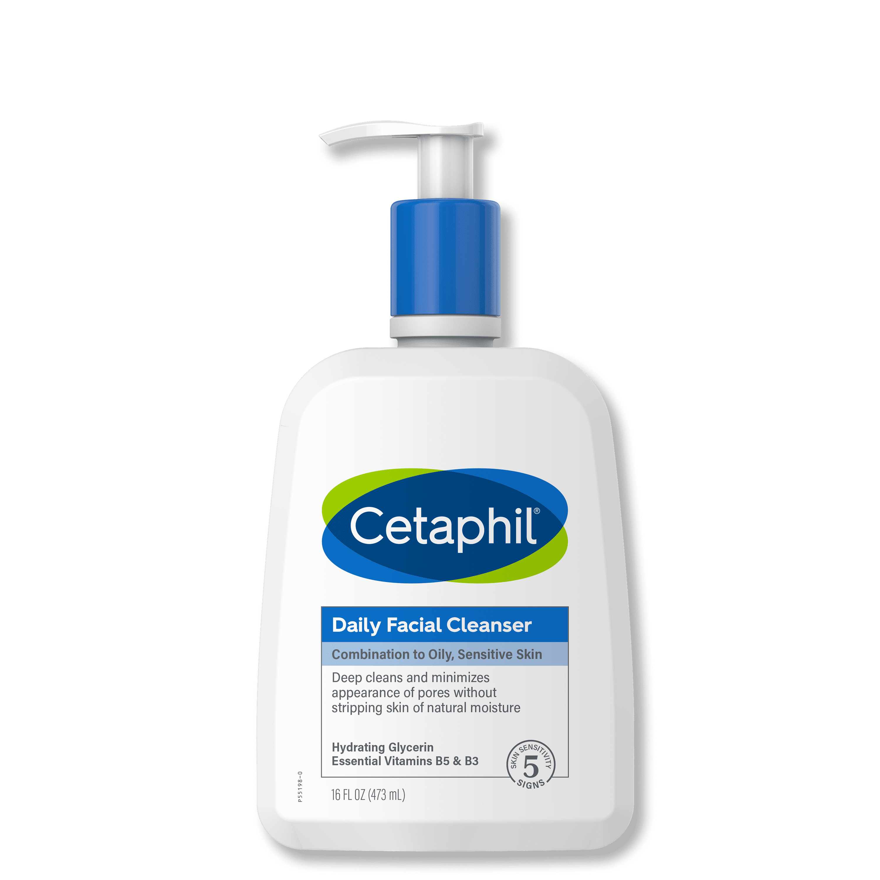 Cetaphil Daily Facial Cleanser, Combination to Oily, Sensitive Skin, 16oz