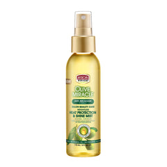 African Pride Olive Miracle Anti-Breakage Heat Protection Shine Mist 4 oz
