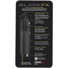 BaByliss Pro BLACKFX Metal Lithium Outlining Trimmer - Stay Gold Sofie Pok #FX787B (Dual Voltage)