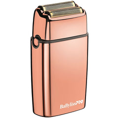 BaByliss Pro FOILFX02 Cordless Metal Double Foil Shaver - Rose Gold #FXFS2RG (Dual Voltage)