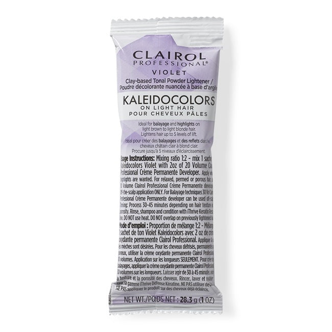 CLAIROL Kaleidocolors Powder Lightener, Violet for Light Hair, 1oz