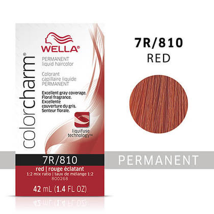 WELLA Color Charm Permanent Liquid Hair Color, Red, 1.4oz