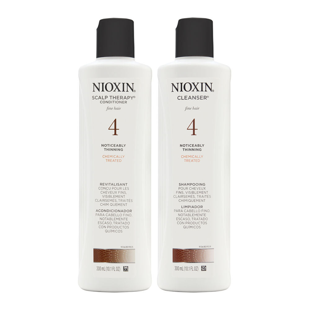 NIOXIN System 4 Cleanser & Scalp Therapy Conditioner Duo, 10oz