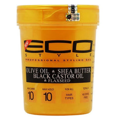 Eco Style EcoPlex Gold Styling Gel with Olive Oil & Shea Butter, Black Castor Oil & Flaxseed 32 oz