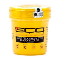 Eco Style EcoPlex Gold Styling Gel with Olive Oil & Shea Butter, Black Castor Oil & Flaxseed 8 oz