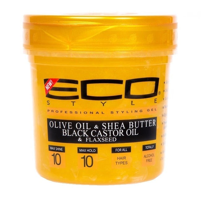 Eco Style EcoPlex Gold Styling Gel with Olive Oil & Shea Butter, Black Castor Oil & Flaxseed 16 oz