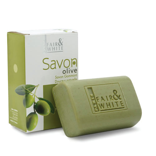 Fair & White Savon, Olive Exfoliating Soap, 7oz.