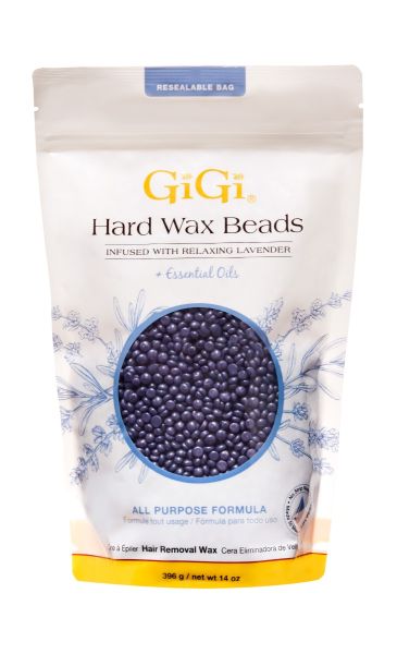 GiGi Hard Wax Beads INFUSED with RELAXING LAVENDER, 14oz